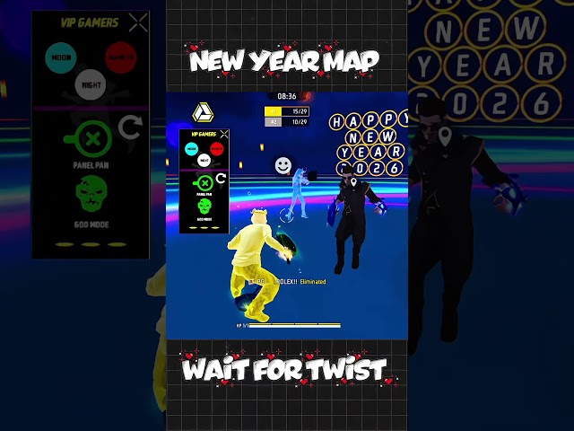 New Year Map Gone Wrong 😂 VIP GAMERS #craftland2025 #ytshort #shorts #freefire #shortvideo #funny
