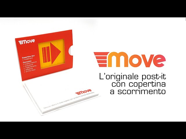 Move post-it con copertina scorrevole