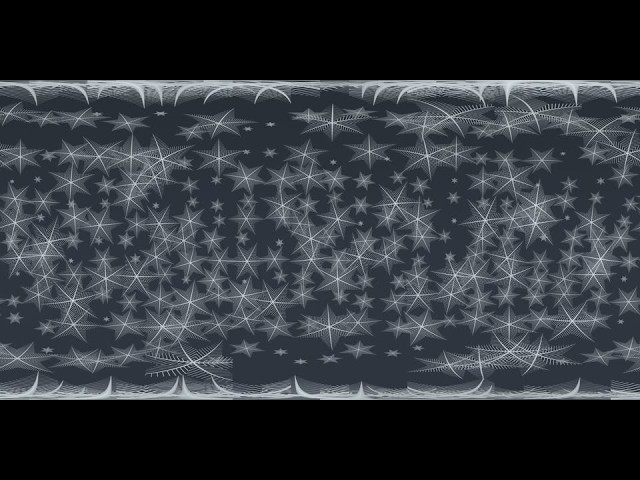 Rime 360°: thirty-two pendulums braid overhead (VR, 8K)