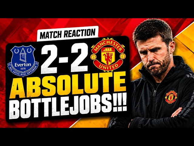 MANCHESTER UNITED BOTTLE IT AGAIN! 😡 Everton 2-2 United Match Reaction #EVEMUN