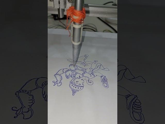 Raspberry pi CNC: SBC-CNC Software drawing Image with CNC #cncsoftware #cncmachine #cnc