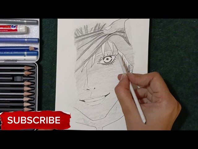 Gojo Satoru Sketch💙|Jujutsu Kaisen GojoPencil Drawing|Gojo Eyes drawing#art#gojo#gojosatoru#drawing 