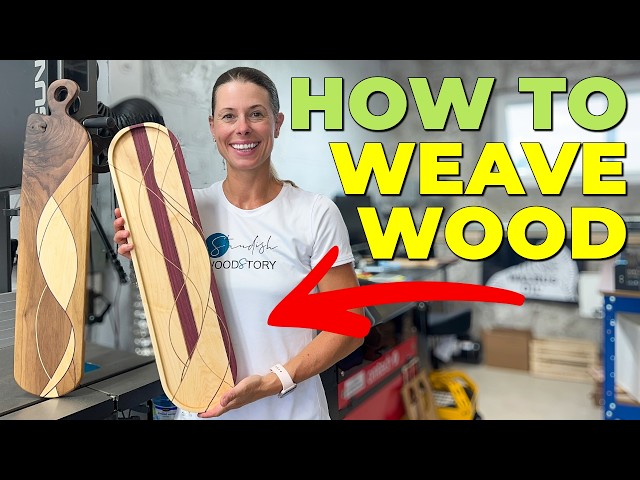 How To Make Weaved Inlay Charcuterie Boards // DIY Woodworking