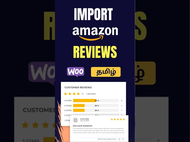 🔥How to Add Amazon Reviews On Woocommerce | ✅ FREE Plugin Tamil Tutorial 2026