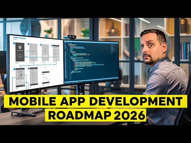 Mobile App Development Roadmap - 2026 | How to become Mobile App Developer (Complete Beginner Guide)