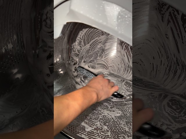 ASMR drum clean | Hoover H Wash descaling #asmr #cleantok