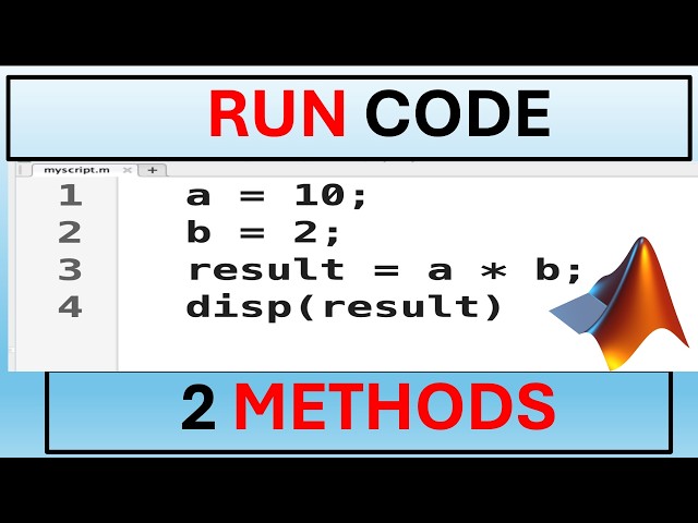 How to Run MATLAB Code | MATLAB Tutorial for Beginners