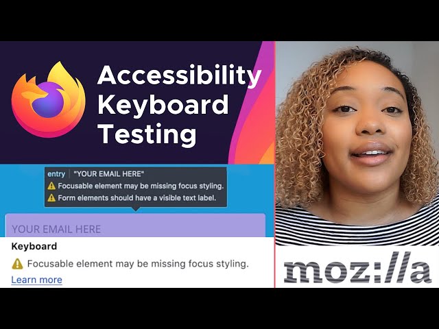 Test Keyboard Accessibility using the Firefox Accessibility Inspector