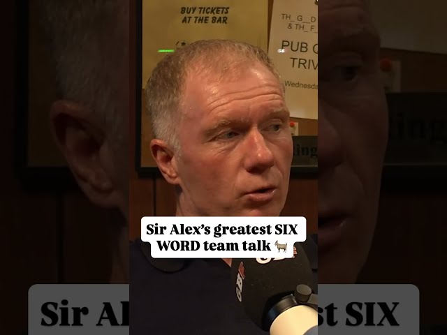 Sir Alex's greatest SIX WORD team talk! ๐