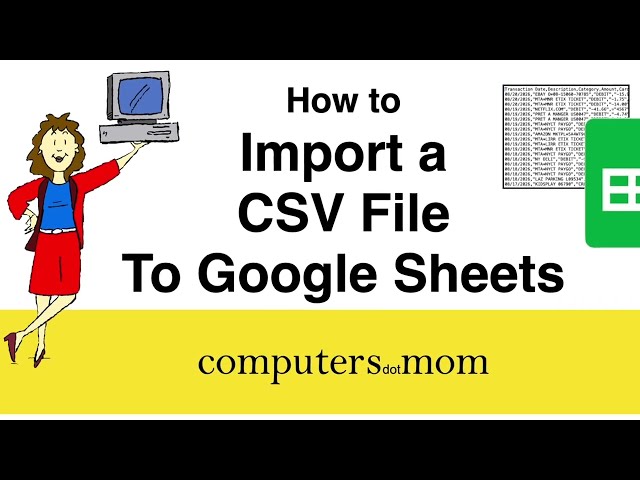 How to Import a CSV file to Google Sheets