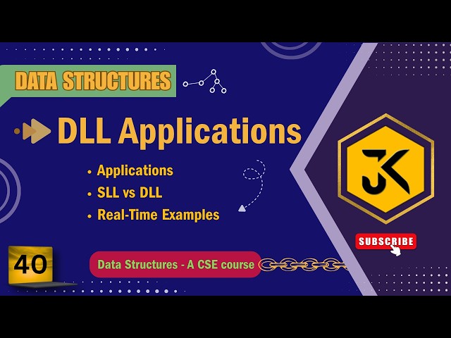 40 Doubly Linked List (DLL) Applications: Difference Between Singly & Doubly Linked Lists 🌐↔️ #dsa