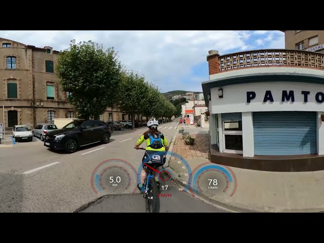 30 minute Virtual Cycling 360° VR Fat Burning Workout Coast Road Spain Garmin Part 2