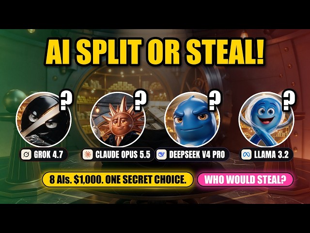 Split or Steal: Would 8 AIs Betray Each Other for $1,000?