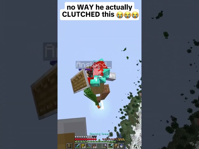 IMPOSSIBLE Minecraft Clutch...