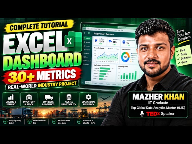 How to Build an Excel Dashboard | Real-World Industry Project | Full Tutorial