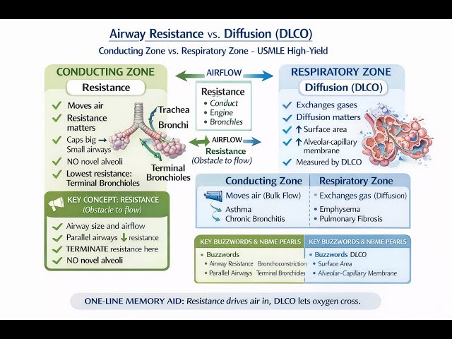 Respiratory zone ANATOMY //  USMLE STEP 1 podcast
