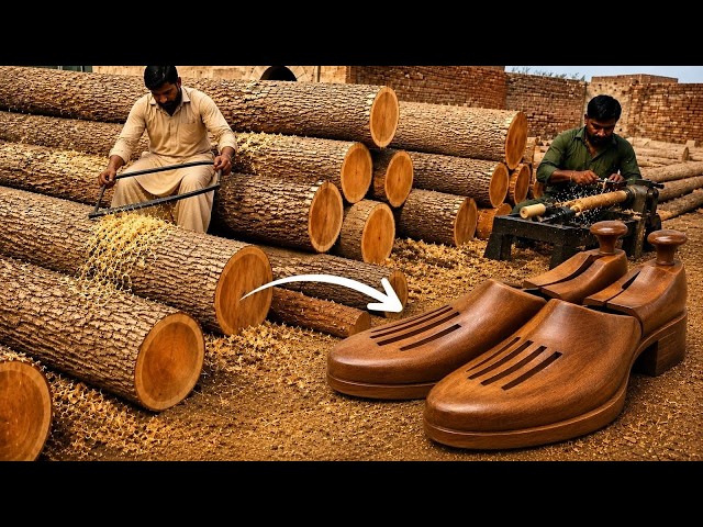 The Traditional Art of Wooden Shoe Making |Incredible Clog Manufacturing Process