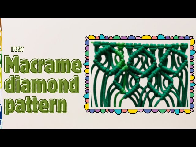 Macrame Diamond pattern #macrametutorial #diy #macramedesigns #macrameknots #macramepatterns #art 