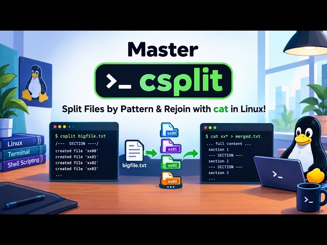 Master csplit – Split Files by Pattern & Rejoin with cat in Linux!