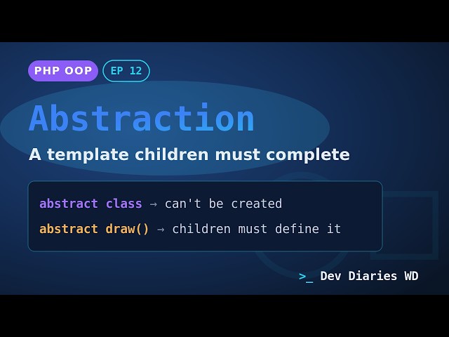 PHP Interview: Abstraction or Abstract Classes in Object Oriented Programming