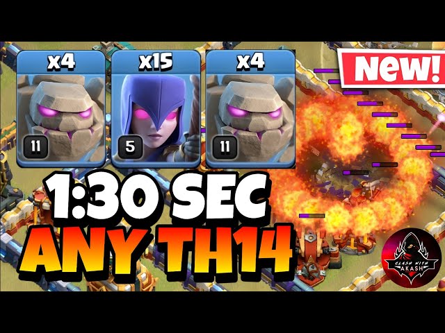 TH14 Zap Witch Attack Strategy (2024) Best TH14 Witch Army |  Clash of Clans | COC