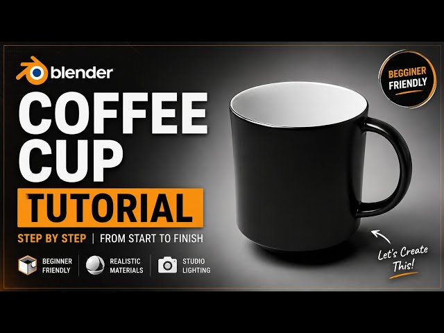 Coffee Cup Modeling Tutorial in Blender