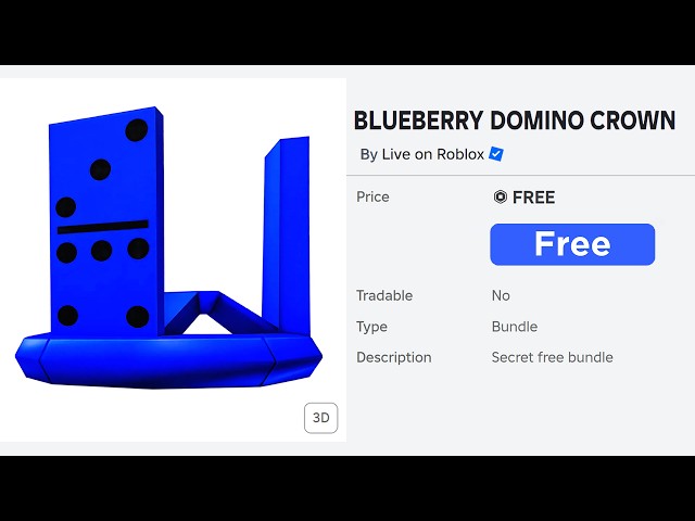 Get This FREE DOMINO CROWN on Roblox