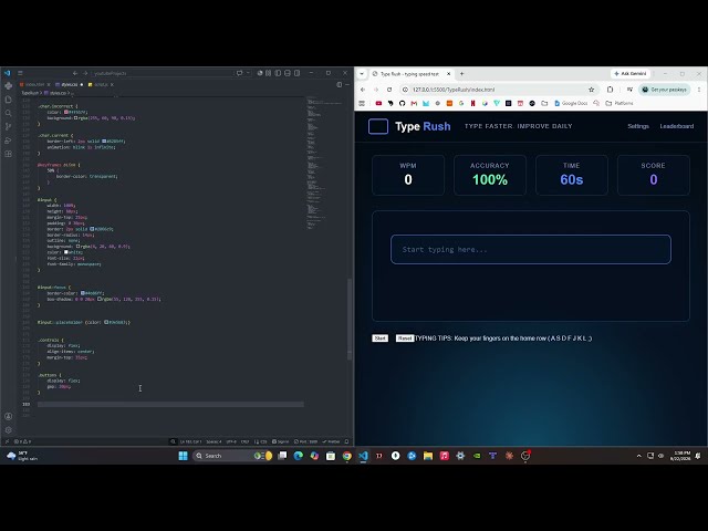 Build a Typing Speed Test in JavaScript | WPM + Accuracy Tracker