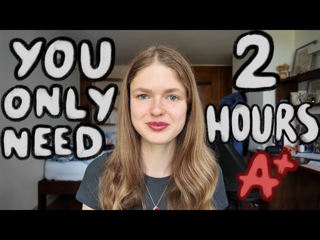 how to structure the perfect study session if you feel behind