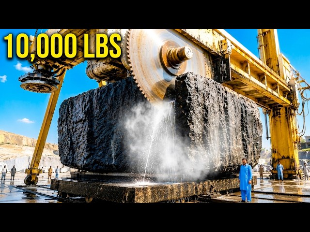 Transforming a 10,000 Lbs Rock into Luxury Countertops | Amazing Manufacturing Process