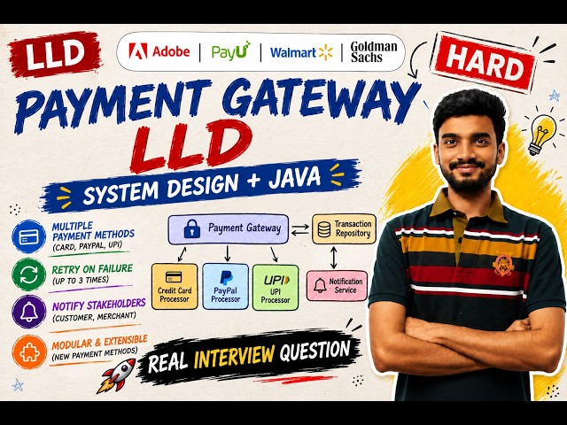 Payment Gateway Machine Coding / LLD | Java | SDE-2 Interview