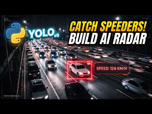 Build an AI Traffic Speed Radar with YOLOv8 & Python (Computer Vision Project)