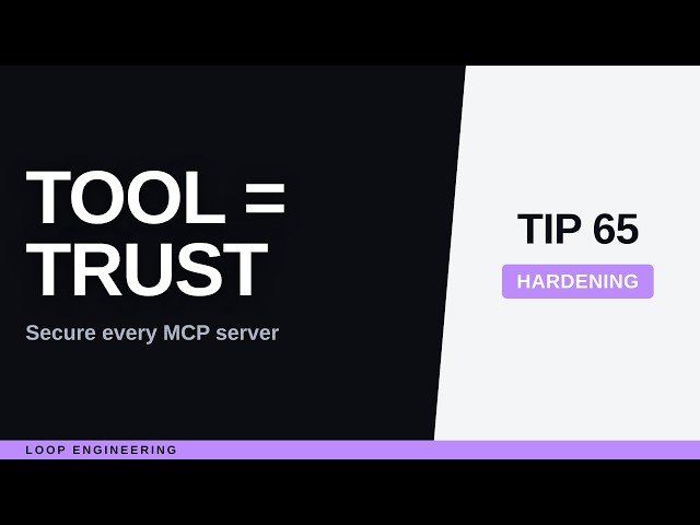 MCP Server Security: Treat Tools Like Supply Chain