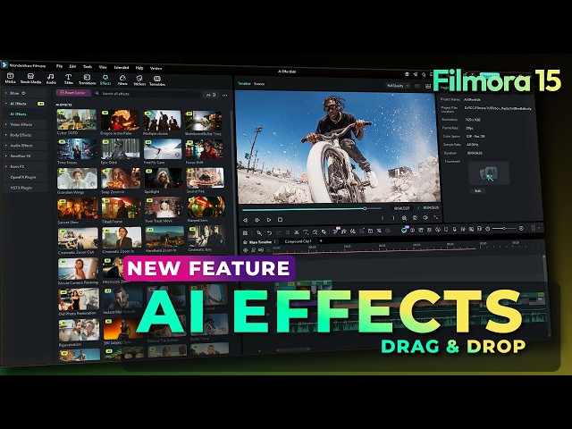 Filmora AI Effects Tutorial | Turn Images into Cinematic Scenes Instantly