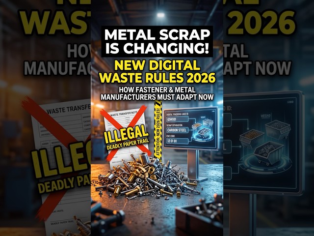 New 2026 Digital Waste Rules: How Fastener & Metal Manufacturers Must Adapt Now