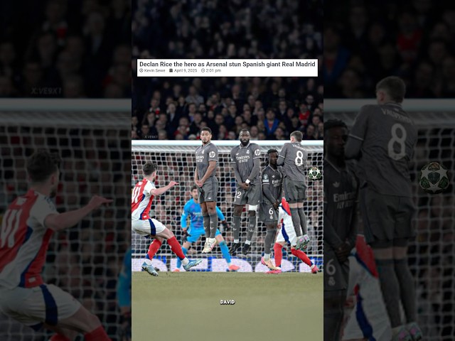 Arsenal EMBARASS Real Madrid #arsenal #declanrice #ucl #realmadrid