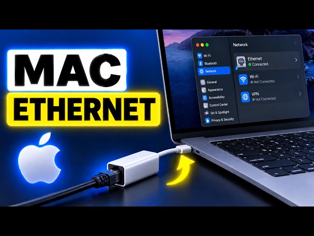 How to CONNECT Mac to Ethernet | Use a LAN Cable with a USB-C Adapter