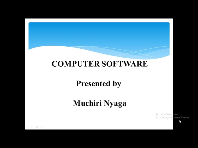Computer Software