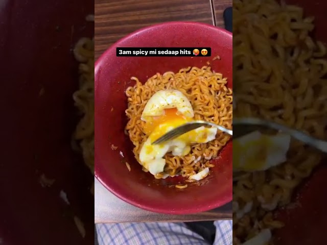3am spicy noodle hits 🍜🥵🥰