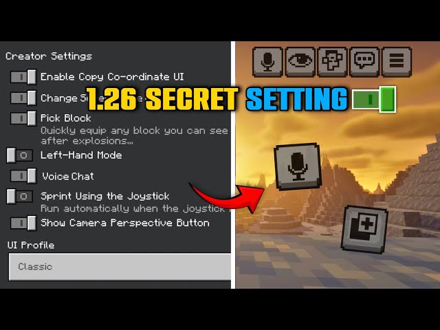 Minecraft 1.26 New Secret Settings [ Bedrock Edition ]