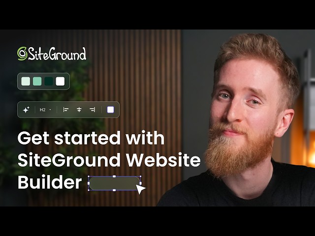 SiteGround Website Builder Full Tour | Templates to Publishing