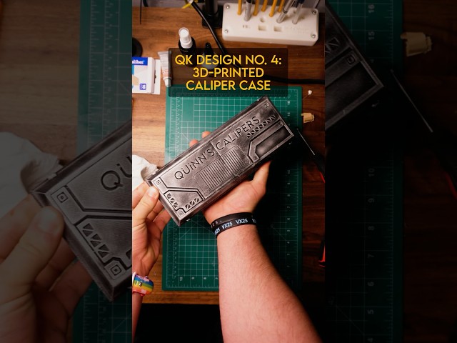 3D Printed Retro Sci-Fi Caliper Case #3dprinting #shapr3d #bambulab #3dprinter #design #scifi #fyp