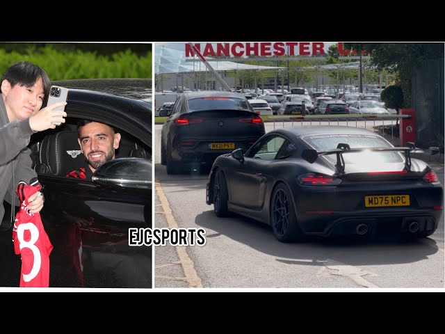 Manchester United players arrive at Carrington ahead of their FINAL training session of the season 🔴
