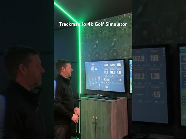 Trackman io 4k Home Golf Simulator #golf #trackmangolf #golfsimulator #luxurylifestyle #golftech