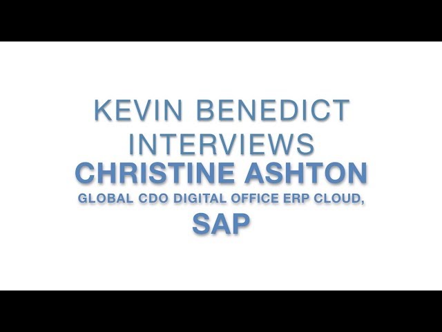 The IT Leadership Series: Christine Ashton, CDO, SAP Cloud
