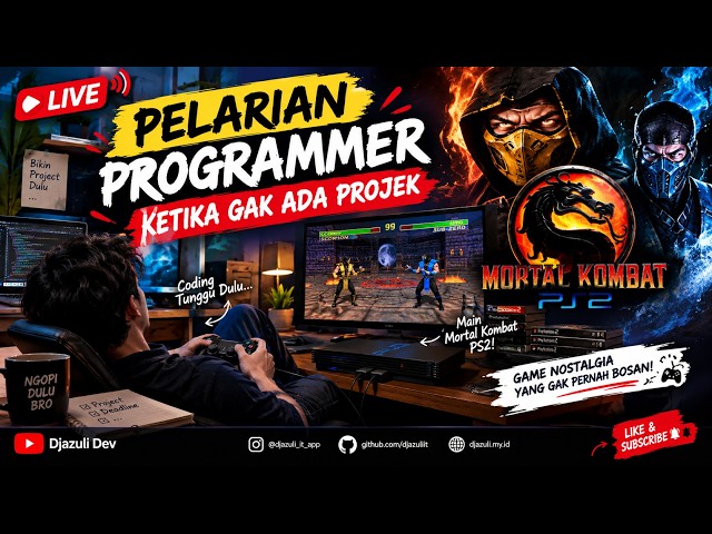 🔥 GAK ADA PROJEK, MALAH JADI PETARUNG! | PELARIAN PROGRAMMER MAIN MORTAL KOMBAT PS2 | LIVE