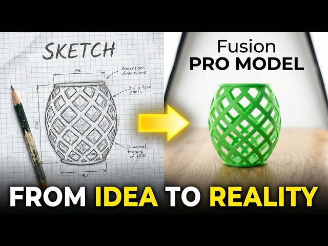 How to Design a Beautiful Lattice Vase in Fusion 360