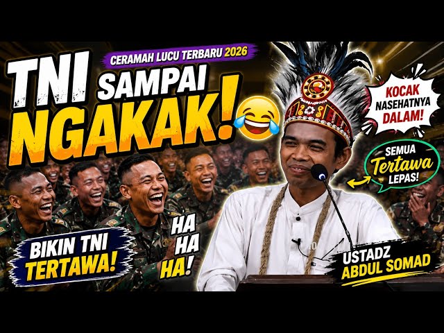 Had the TNI Laughing! 😂 Ustadz Abdul Somad's Hilarious Lecture in Front of the TNI | Newest 2026