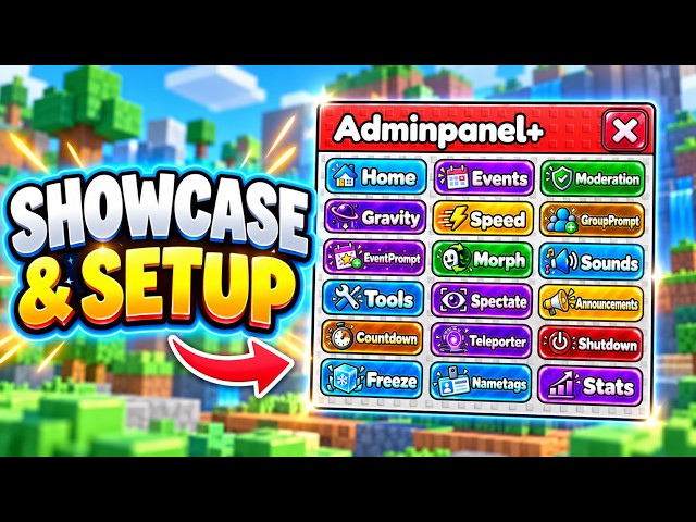How to Install & Setup AdminPanel+ in Roblox Studio | Admin System Showcase