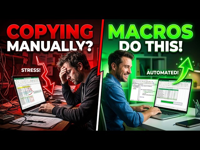 Excel Macros for Beginners | Master Macros + VBA to Automate Copying Data Between Worksheets